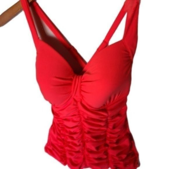 Seafolly SINGLET DD Cup Halter Tankini Top 6 - Picture 10 of 14